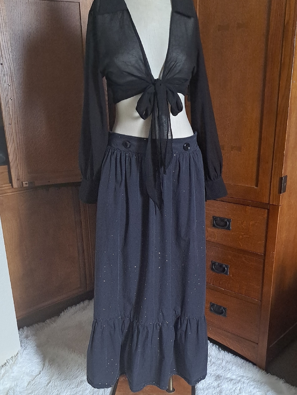 AUTHENTIC ATELIER HEIDI STARRY SKIRT MAXI SIZE LARGE